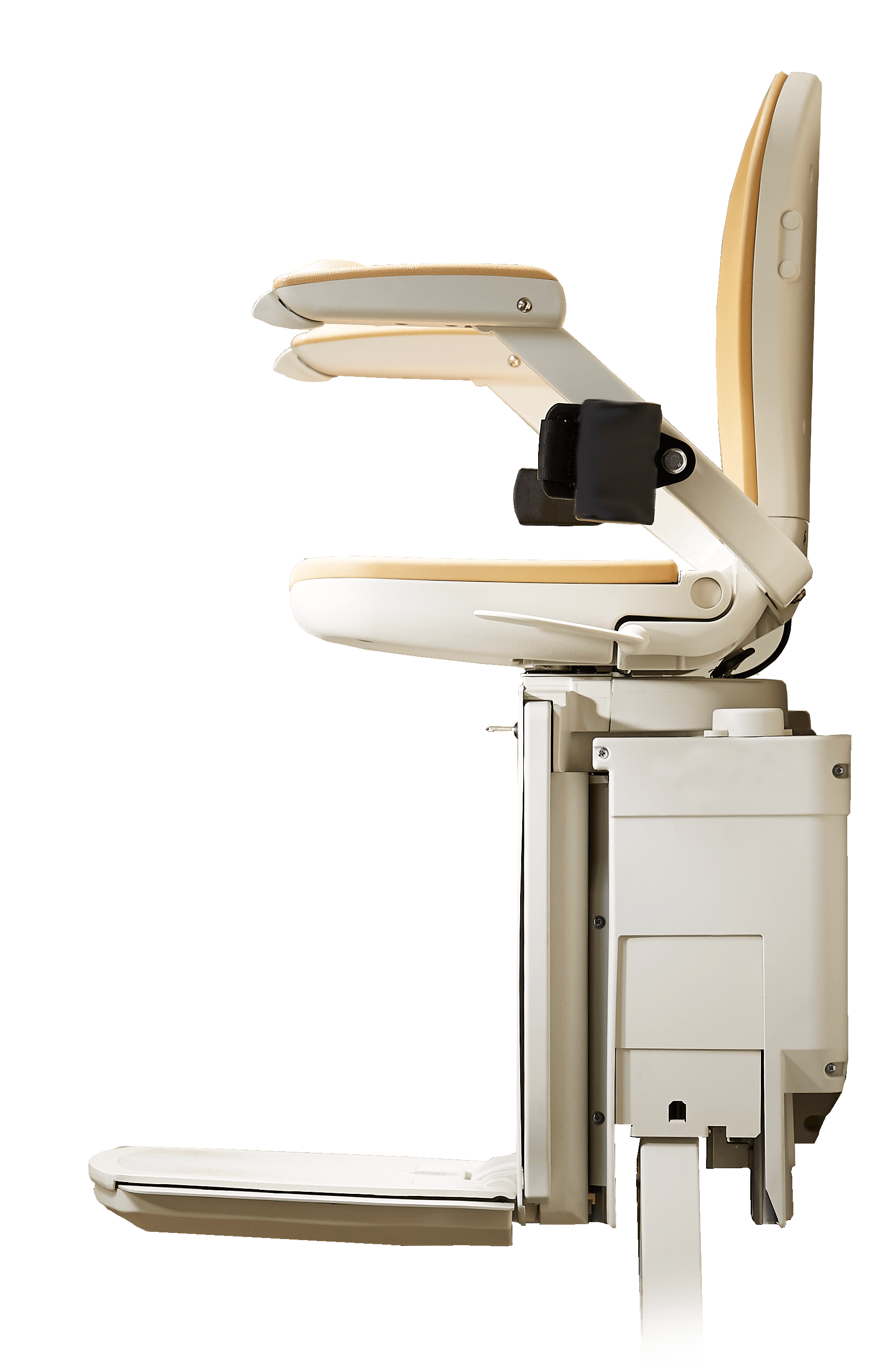 Acorn curved Stairlift side view in North Carolina